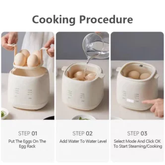 [Rujukan SG] 🔥 Pembuat Telur Rebus Mini – “Sokong Rasa Sarapan” Semua Pengguna Singapore Puas! Automatik, 7 Mod, Soket 3‑Pin