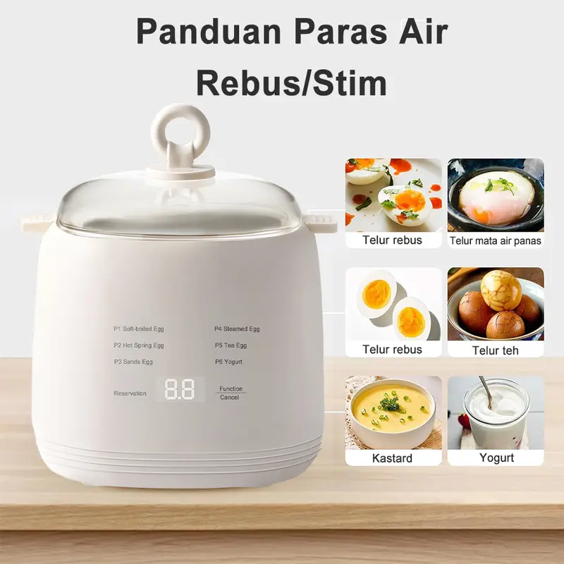 ๐ฅโจ Telur Sempurna Setiap Kali SIMMO Smart Egg Steamer - Letak Telur โข Tekan Butang โข Terus Siap Tanpa Gagal - ๐ฅ Produk Paling Laris Minggu Ini