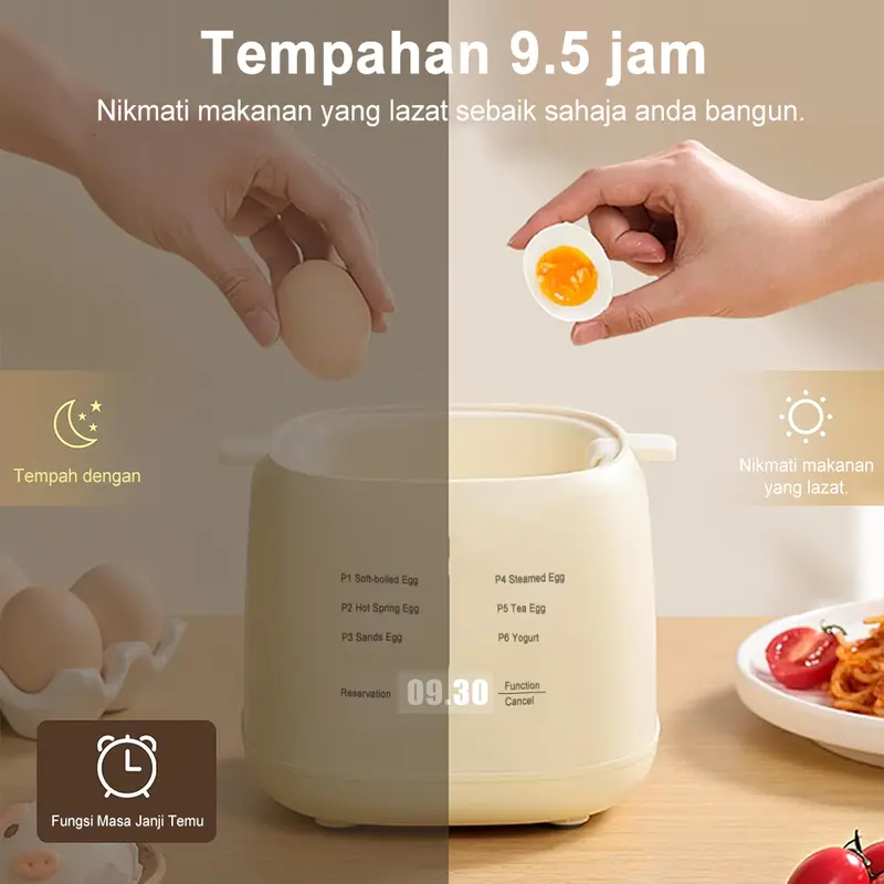 ๐ฅโจ Telur Sempurna Setiap Kali SIMMO Smart Egg Steamer - Letak Telur โข Tekan Butang โข Terus Siap Tanpa Gagal - ๐ฅ Produk Paling Laris Minggu Ini