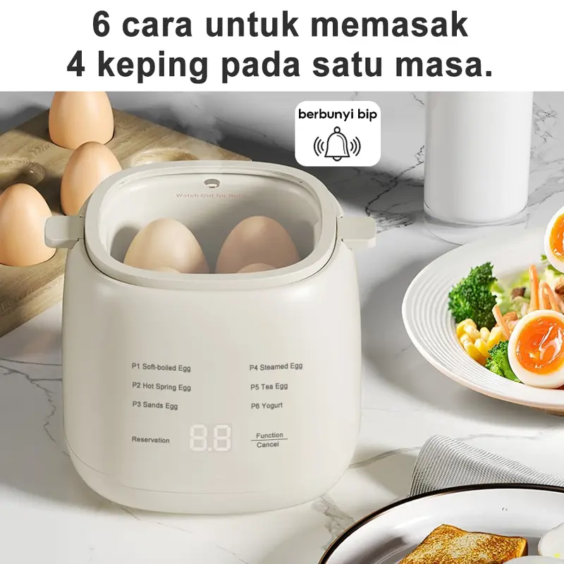 ๐ฅโจ Telur Sempurna Setiap Kali SIMMO Smart Egg Steamer - Letak Telur โข Tekan Butang โข Terus Siap Tanpa Gagal - ๐ฅ Produk Paling Laris Minggu Ini