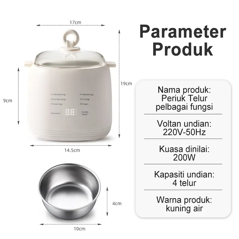 ๐ฅโจ Telur Sempurna Setiap Kali SIMMO Smart Egg Steamer - Letak Telur โข Tekan Butang โข Terus Siap Tanpa Gagal - ๐ฅ Produk Paling Laris Minggu Ini