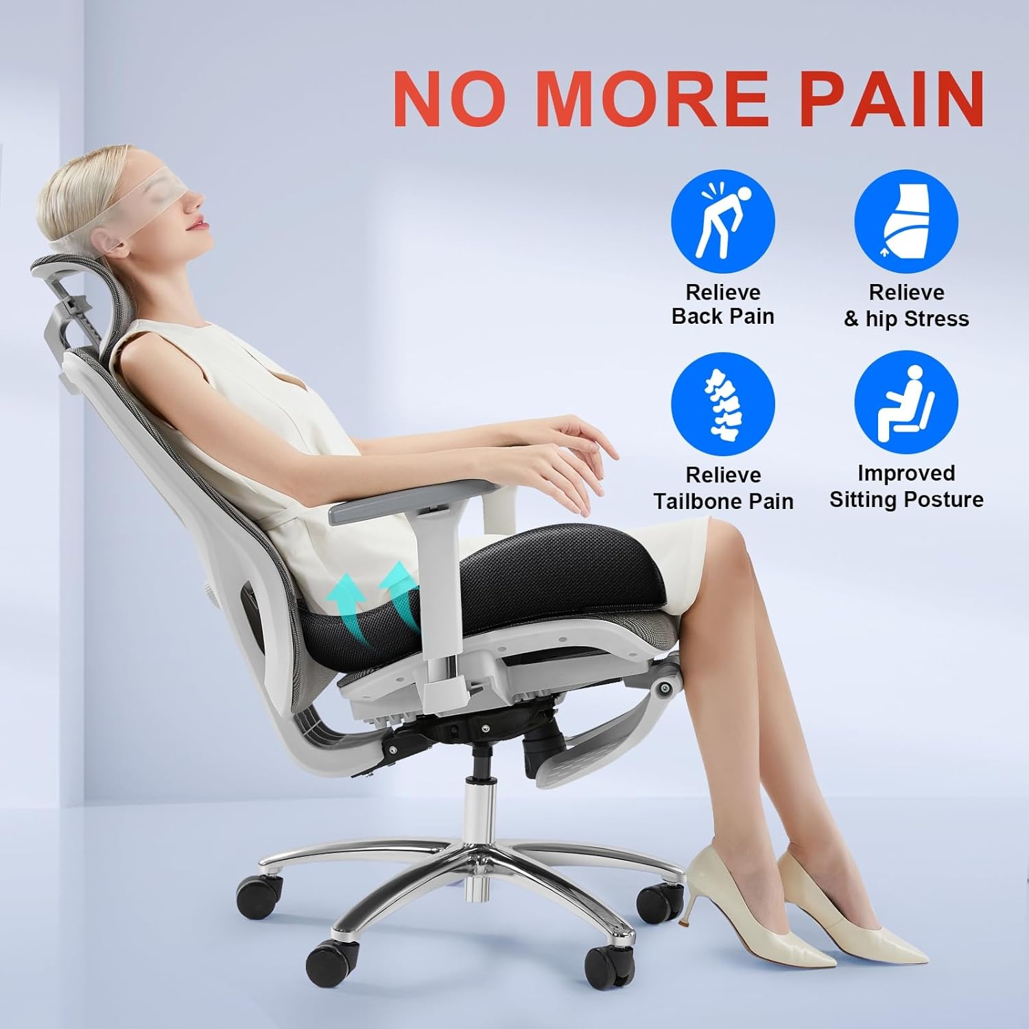 🎁Ergonomic Memory Foam Seat Cushion