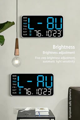 📢📢49% OFF!! ⏰Multifunctional decorative LED digital wall clock. the limitless digital clock for the modern Norwegian home
