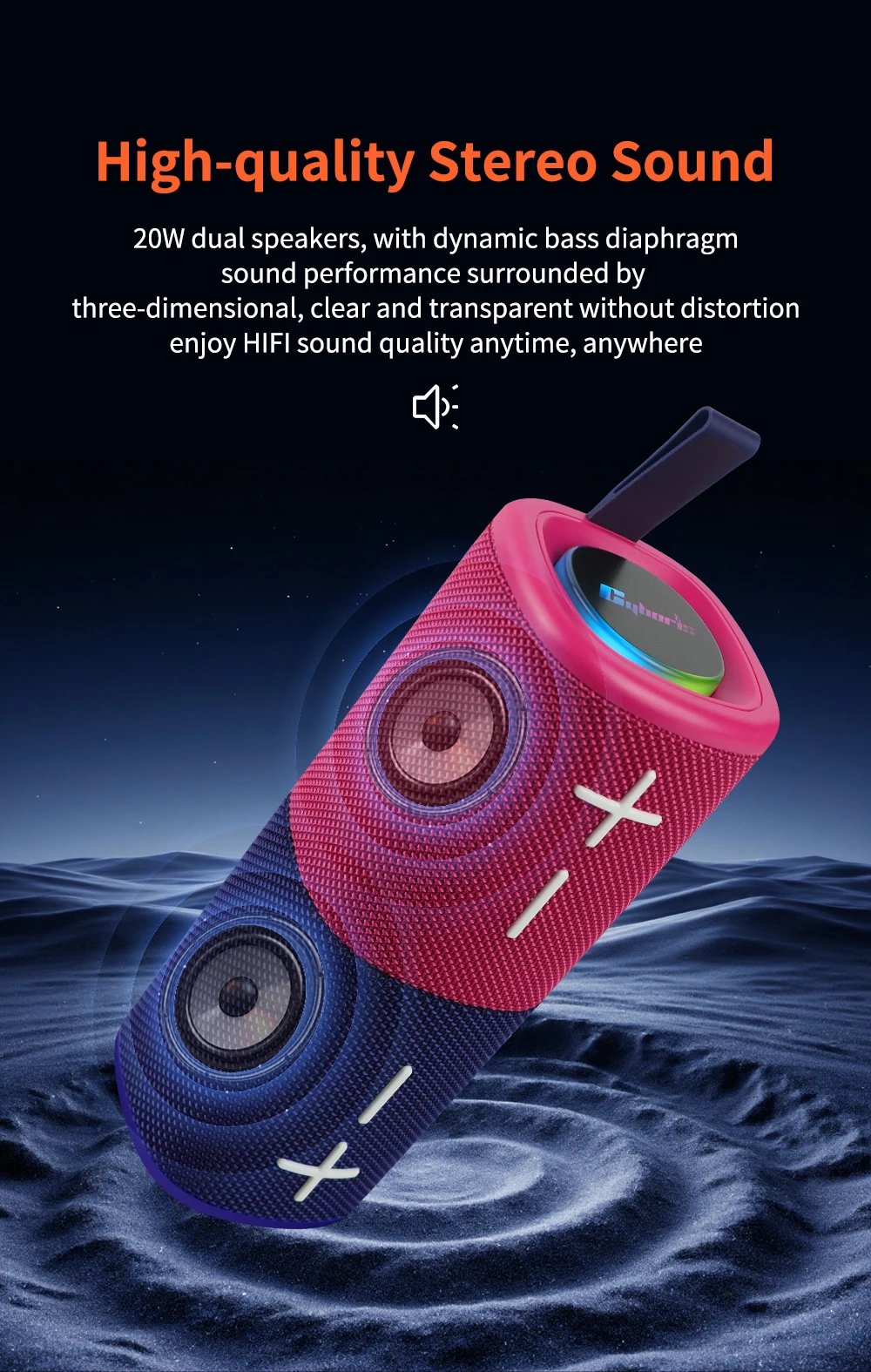 2 in 1 Magnetic Split Bluetooth Speaker